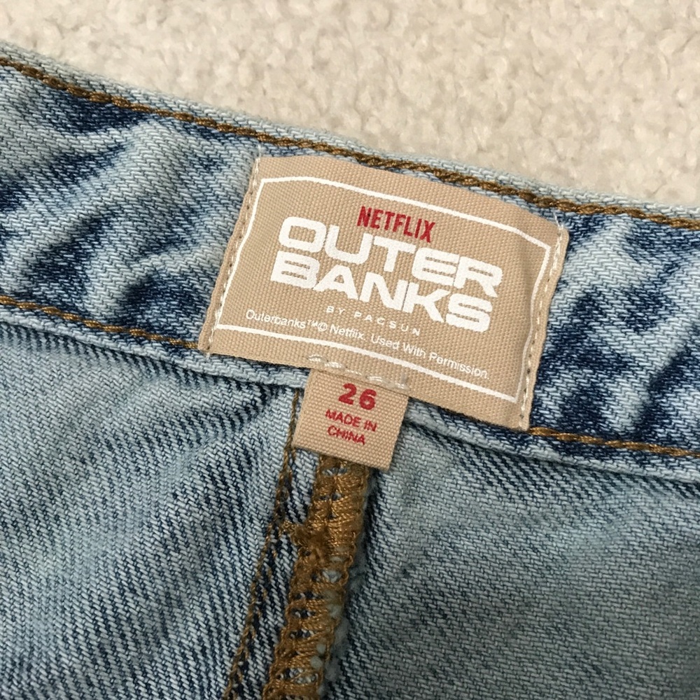 Pacsun Outer Banks Baggy Jeans Low Rise Blue Size 26 - Picture 8 of 16